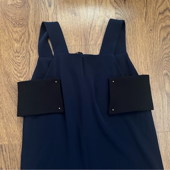 10 Crosby Derek Lam Deep Blue sleeveless Dress size 4 casual cutout NWT midi - Picture 9 of 11